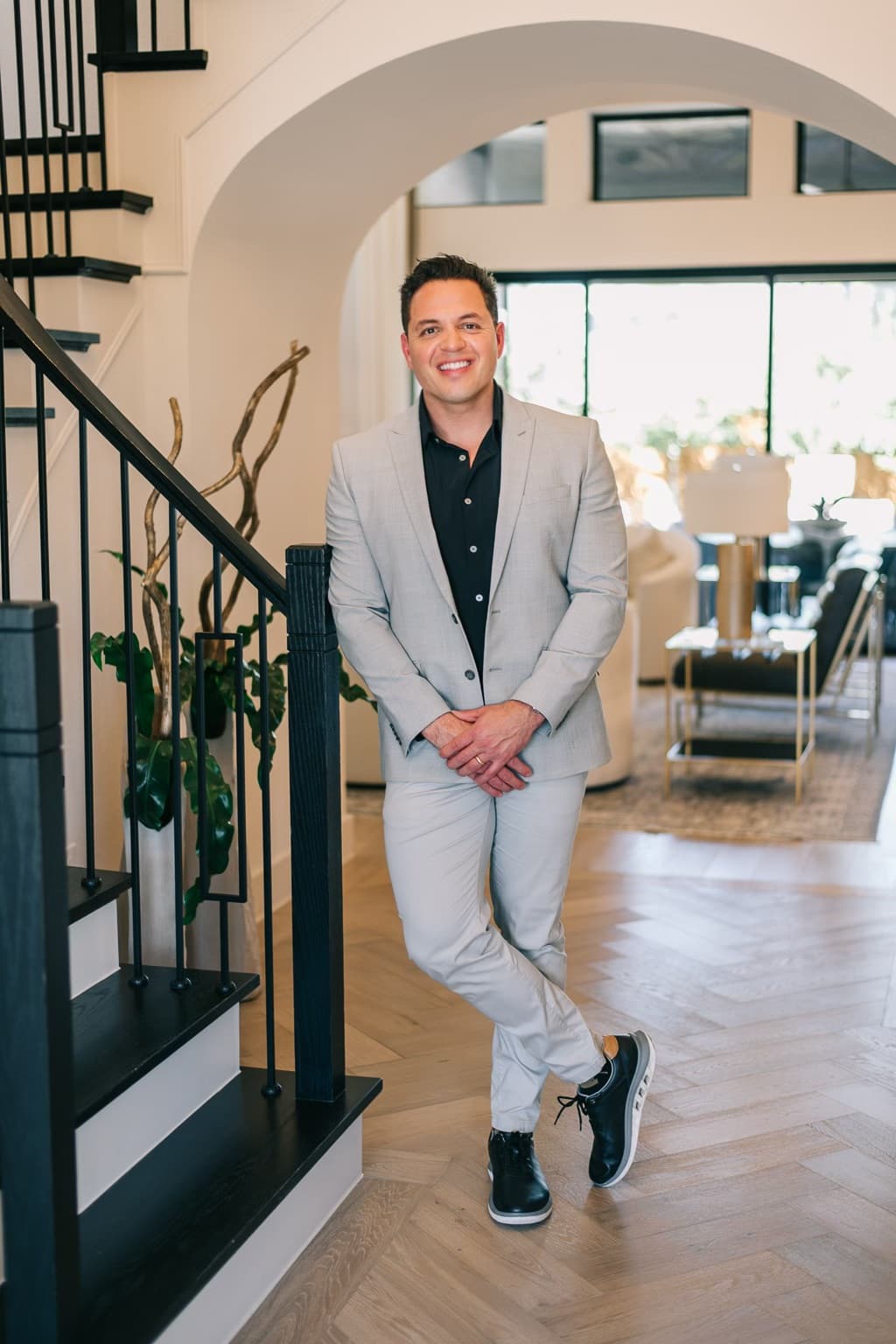 Luke Wiler, owner of Paint Pro Frisco, standing inside a finished North Texas home.